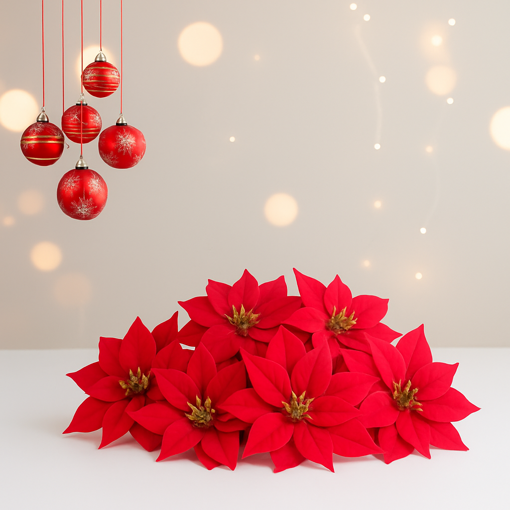 Premium Poinsettia – 7 Blooms