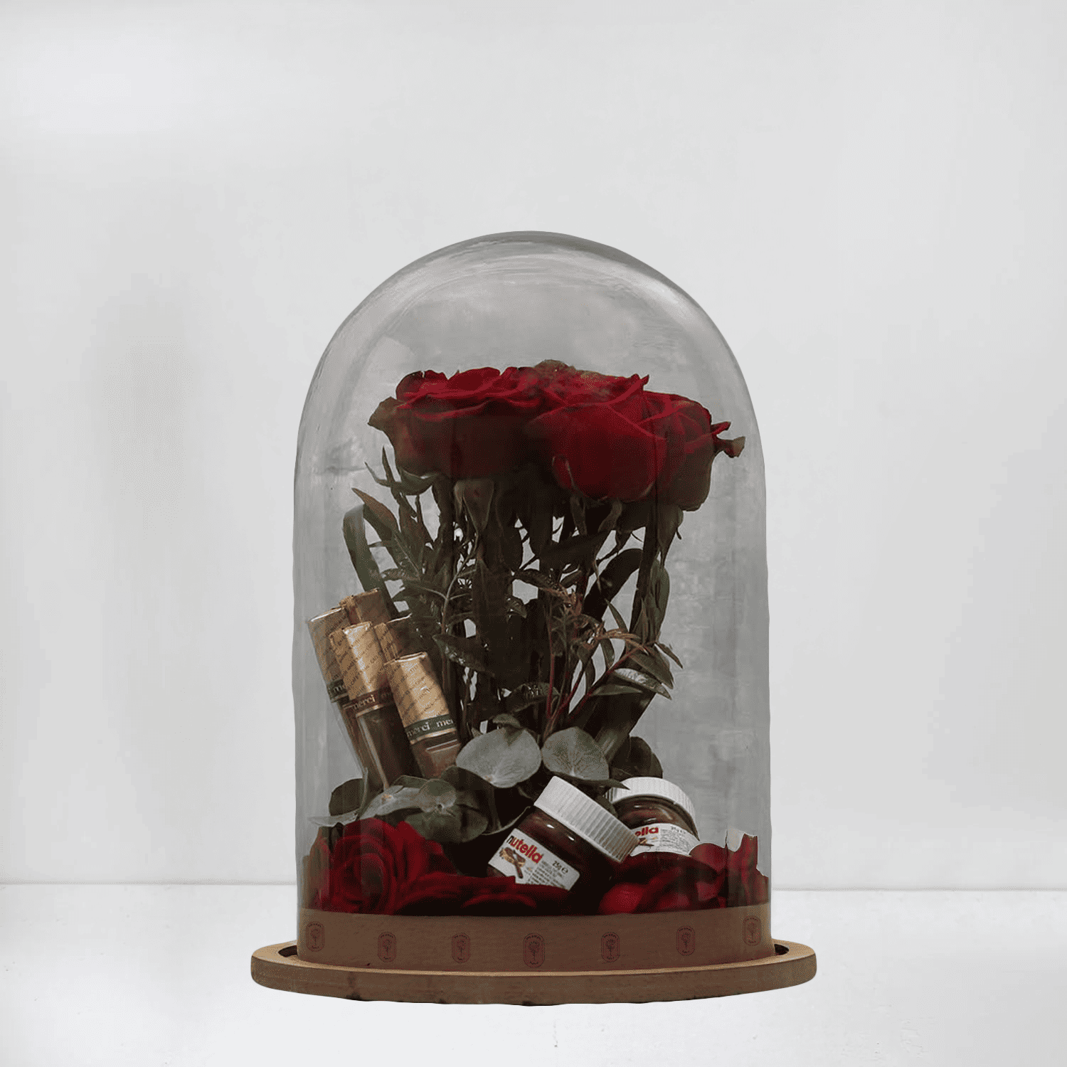 Elegant Red Rose Dome